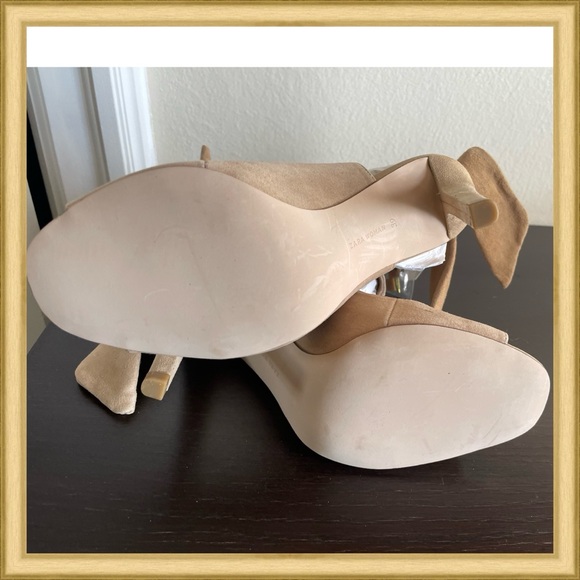 Zara Woman Genuine Suede Leather, buttery soft stilettos - Picture 5 of 7